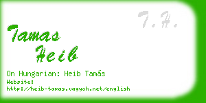 tamas heib business card